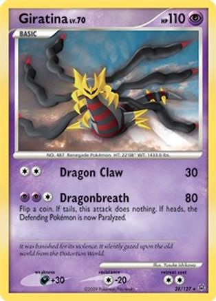 Giratina Lv. 70 - 28/127 (DPPt Platinum)/127  - Holofoil Deck Exclusives - Holo Rare