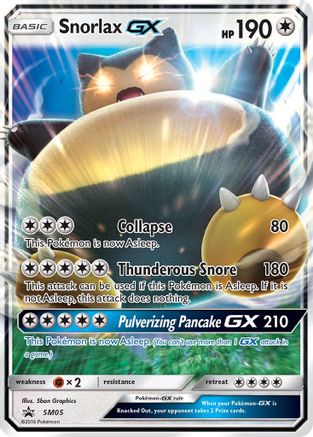 Snorlax GX SM05  - Holofoil SM Promos - Promo