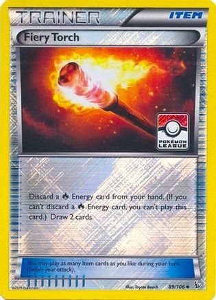 Fiery Torch (Pokemon League) 089/106  - Reverse Holofoil League & Championship Cards - Promo