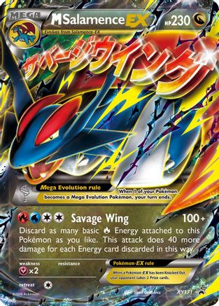 M Salamence EX - XY171  - Holofoil XY Promos - Promo
