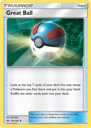 Great Ball 119  SM Base Set - Uncommon