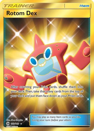 Rotom Dex (Secret) 159  - Holofoil SM Base Set - Secret Rare