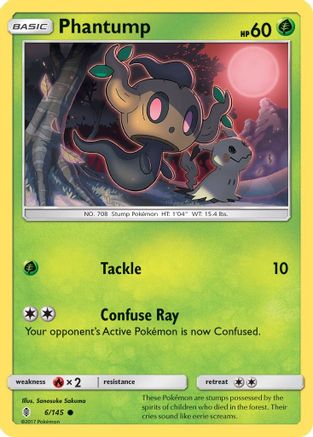 Phantump 006  - Reverse Holofoil SM  Guardians Rising - Common