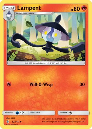 Lampent 012/145  SM  Guardians Rising - Uncommon