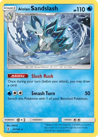 Alolan Sandslash 020  SM  Guardians Rising - Rare