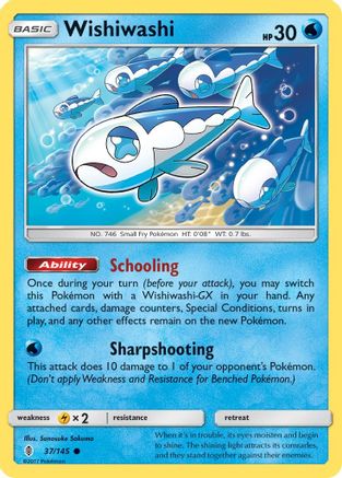 Wishiwashi 037  SM  Guardians Rising - Common