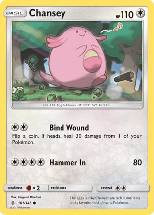 Chansey 101  SM  Guardians Rising - Common