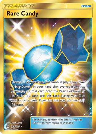 Rare Candy (Secret)  - Holofoil SM  Guardians Rising - Secret Rare