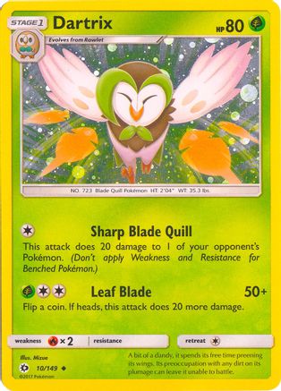 Dartrix - 10/149 (Cosmos Holo)/149  - Holofoil Blister Exclusives - Promo