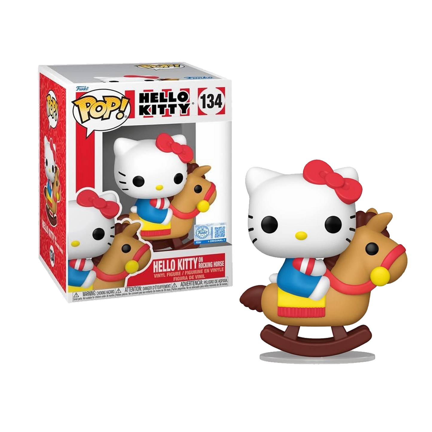 Funko Pop! Sanrio: Hello Kitty And Friends - Hello Kitty #135 / Hello Kitty On Rocking Horse / Hello Kitty (Cow) / Kuromi (Cow) / Hello Kitty (with Balloons) / Kuromi #143 *PREORDER*
