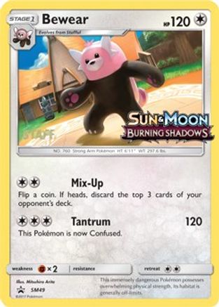 Bewear - SM49 (Prerelease) [Staff]  - Holofoil SM Promos - Promo