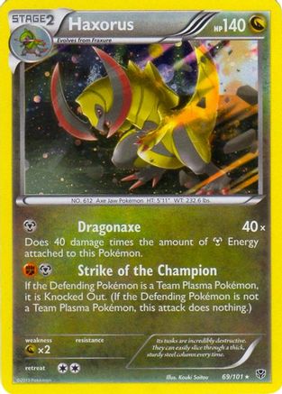Haxorus - 69/101 (Cosmos Holo)/101  - Holofoil Blister Exclusives - Promo