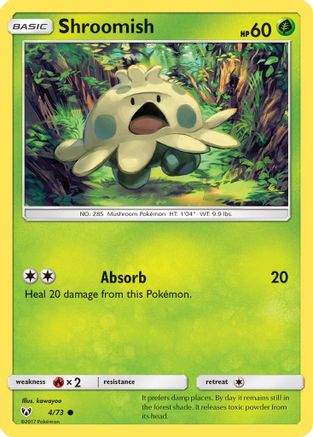 Shroomish 004  Shining Legends - Common