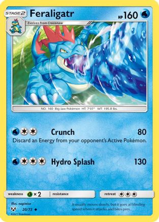 Feraligatr 020  Shining Legends - Uncommon