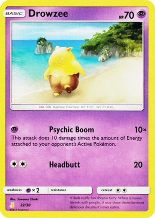 Drowzee  SM Trainer Kit Lycanroc & Alolan Raichu - Common