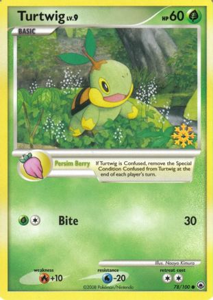 Turtwig - 78/100/100  Countdown Calendar Promos - Promo