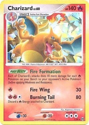 Charizard (Cracked Ice Holo) 001/99  - Holofoil Miscellaneous Cards & Products - Promo