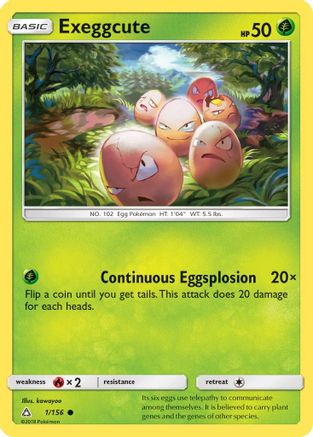 Exeggcute  - Reverse Holofoil SM  Ultra Prism - Common