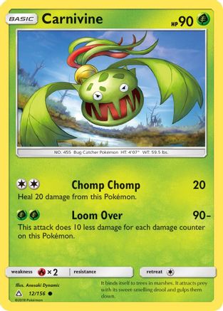 Carnivine  - Reverse Holofoil SM  Ultra Prism - Common