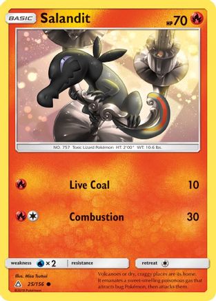 Salandit  - Reverse Holofoil SM  Ultra Prism - Common