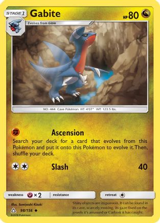 Gabite 098  - Reverse Holofoil SM  Ultra Prism - Uncommon