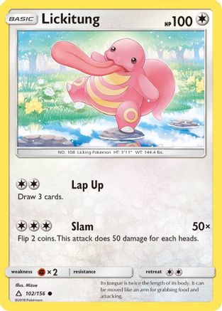 Lickitung 102  SM  Ultra Prism - Common