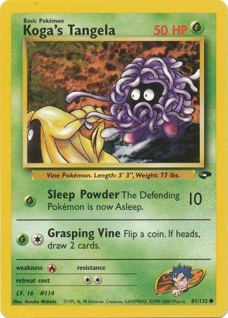 Koga's Tangela 081  - Unlimited Gym Challenge - Common