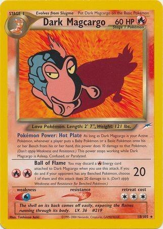 Dark Magcargo 018  - Unlimited Neo Destiny - Rare