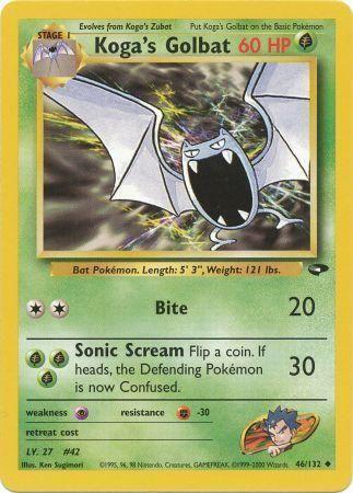 Koga's Golbat 046  - Unlimited Gym Challenge - Uncommon