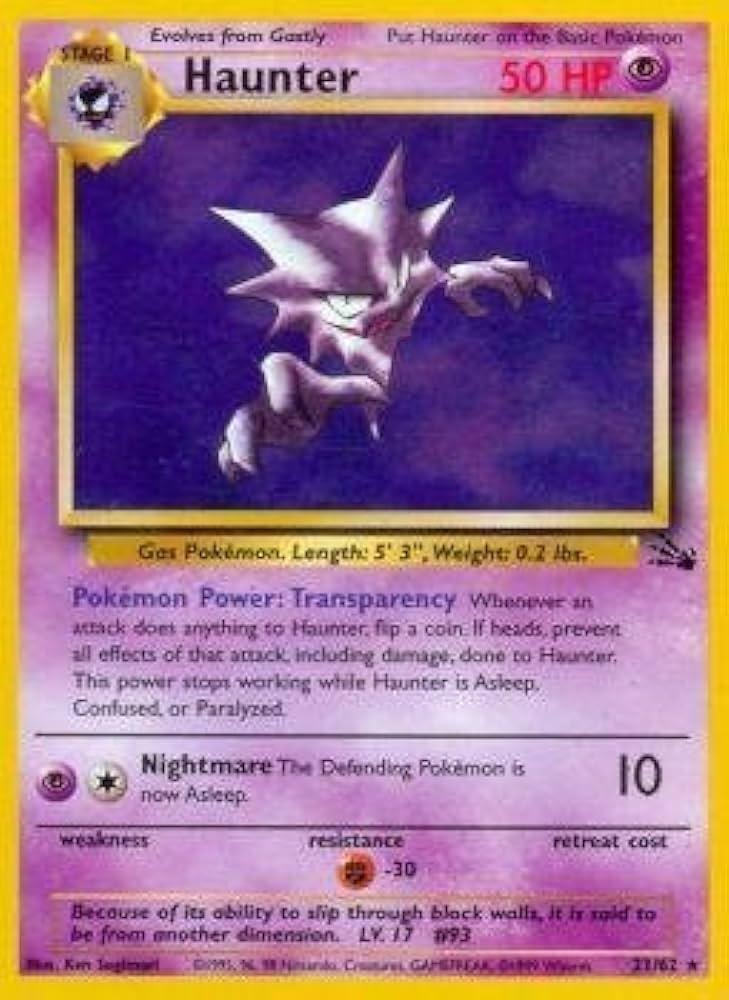 Haunter (21) (21) 021  - Unlimited Fossil - Rare