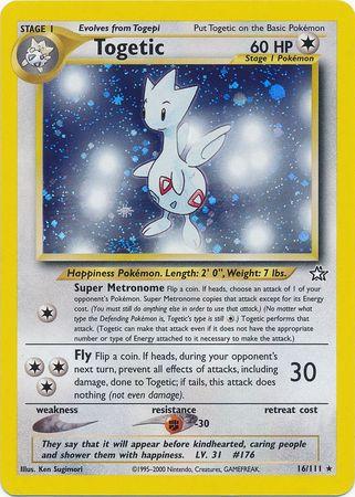 Togetic 016  - Unlimited Holofoil Neo Genesis - Holo Rare
