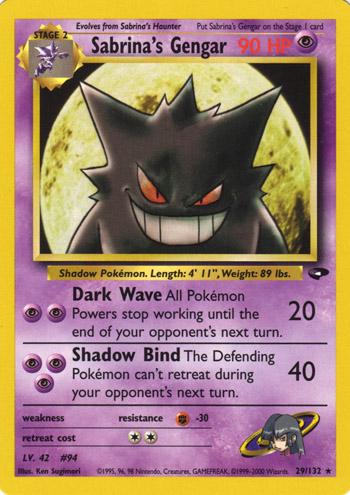 Sabrina's Gengar 029  - Unlimited Gym Challenge - Rare