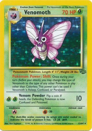 Venomoth (13) (13) 013  - Unlimited Holofoil Jungle - Holo Rare