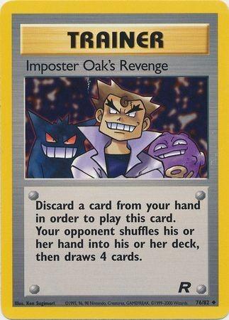 Imposter Oak's Revenge 076  - Unlimited Team Rocket - Uncommon