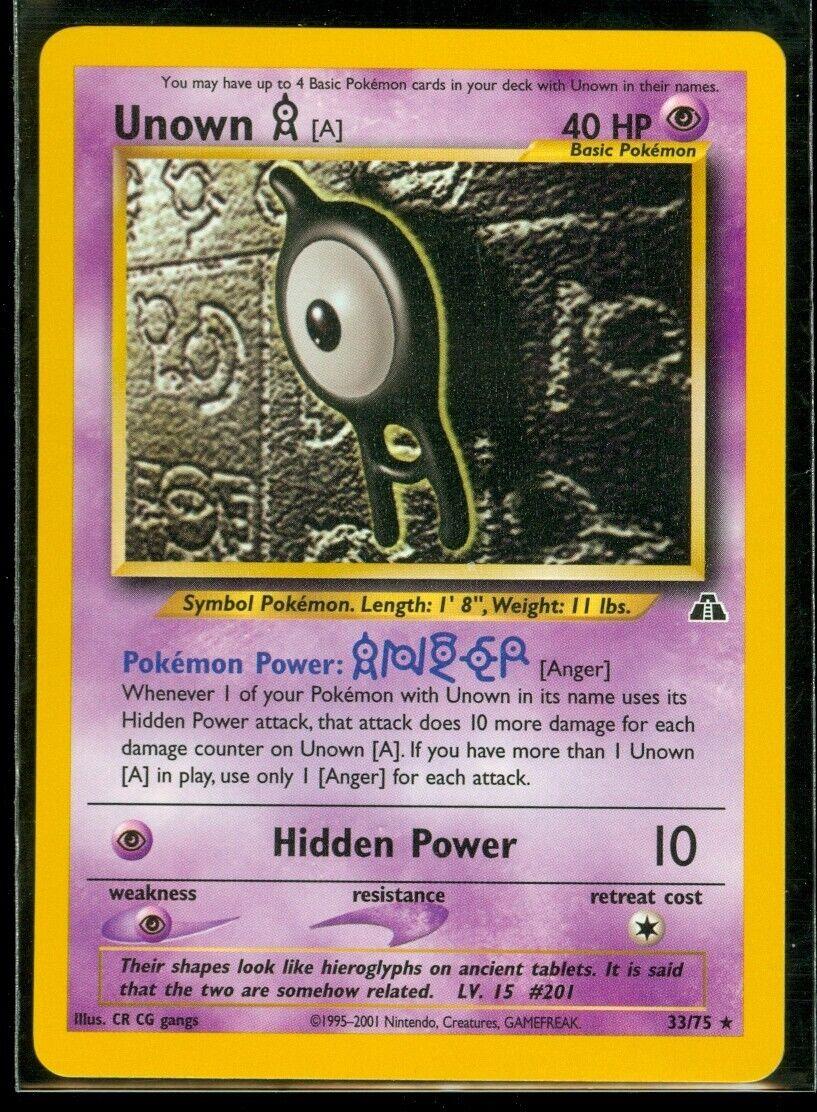 Unown [A] (33)  - Unlimited Neo Discovery - Rare