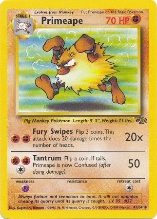 Primeape 043  - Unlimited Jungle - Uncommon