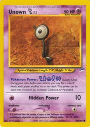 Unown [L] 086  - Unlimited Neo Destiny - Common