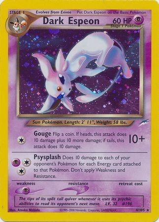 Dark Espeon  - Unlimited Holofoil Neo Destiny - Holo Rare