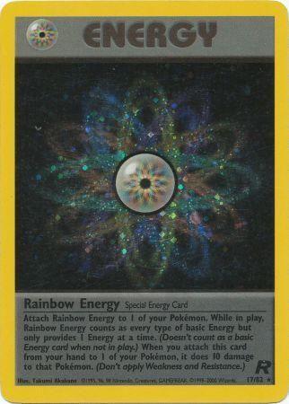 Rainbow Energy (17) (17) 017  - Unlimited Holofoil Team Rocket - Holo Rare
