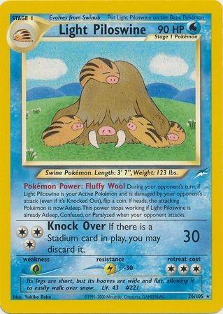 Light Piloswine  - Unlimited Neo Destiny - Rare