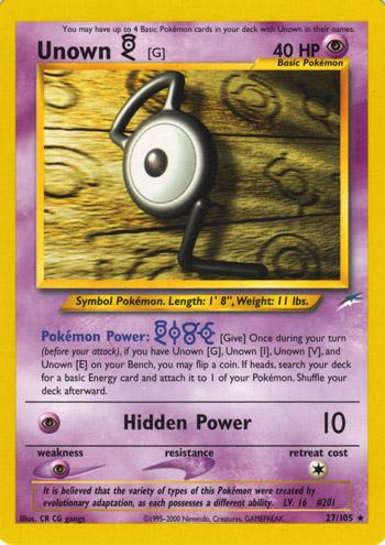 Unown [G]  - Unlimited Neo Destiny - Rare