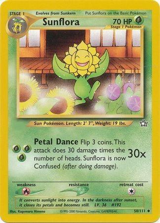 Sunflora 050  - Unlimited Neo Genesis - Uncommon