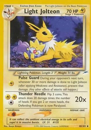 Light Jolteon 048  - Unlimited Neo Destiny - Uncommon