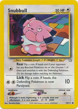 Snubbull 074  - Unlimited Neo Genesis - Common