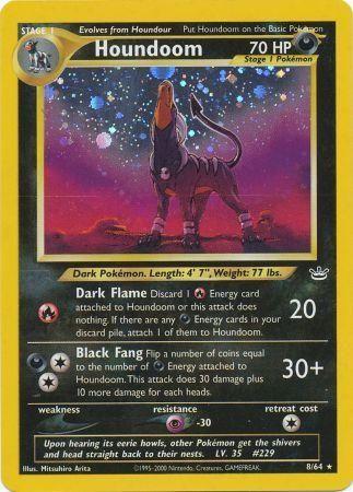 Houndoom  - Unlimited Holofoil Neo Revelation - Holo Rare