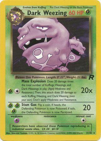 Dark Weezing (31) (31) 031  - Unlimited Team Rocket - Rare