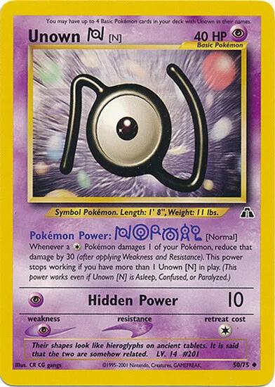 Unown [N] 050  - Unlimited Neo Discovery - Uncommon