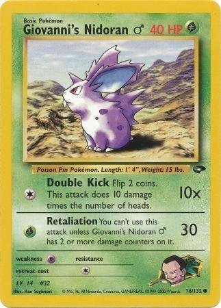 Giovanni's Nidoran M 076  - Unlimited Gym Challenge - Common