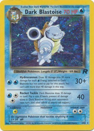 Dark Blastoise (3) (3) 003  - Unlimited Holofoil Team Rocket - Holo Rare
