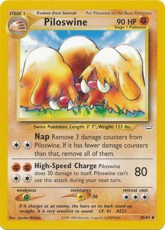 Piloswine 036  - Unlimited Neo Revelation - Uncommon